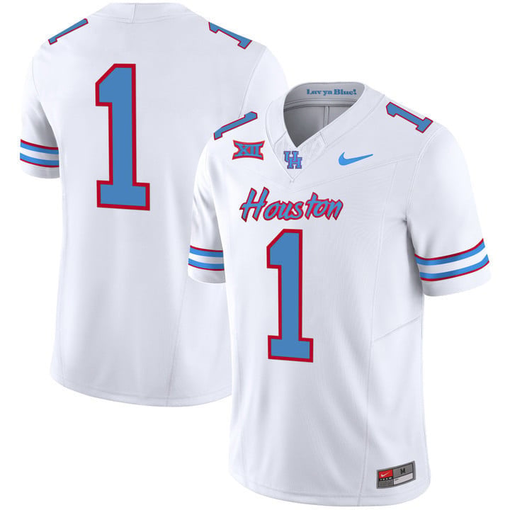 Youth's Houston Cougars 2023 Oilers Inspired Vapor Jersey - All Stitched