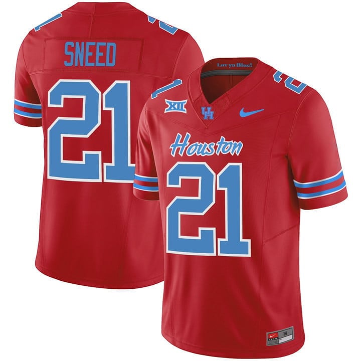 Youth's Houston Cougars 2023 Oilers Inspired Vapor Jersey - All Stitched