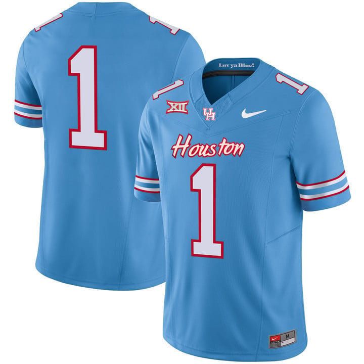Youth's Houston Cougars 2023 Oilers Inspired Vapor Jersey - All Stitched