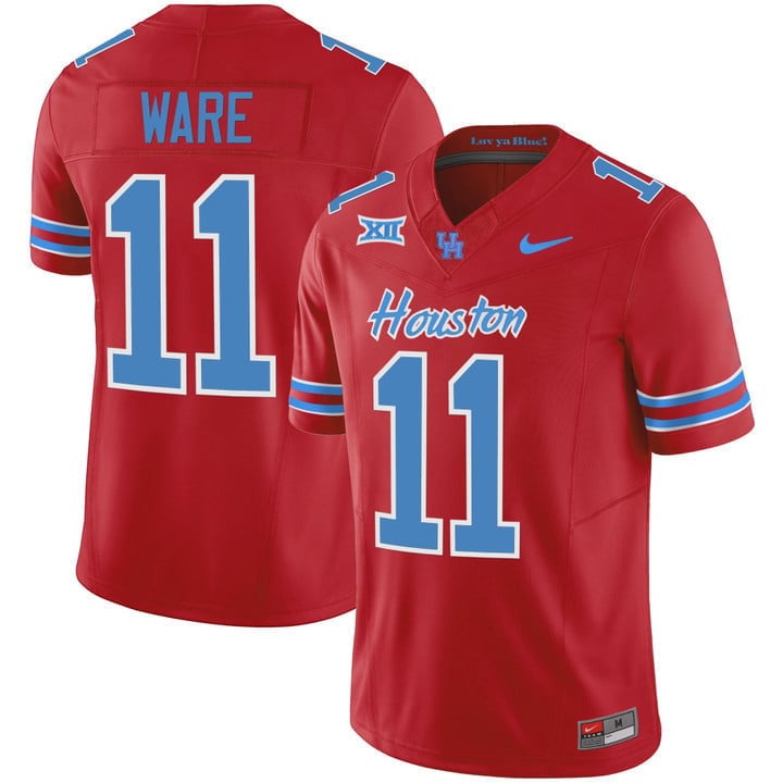 Youth's Houston Cougars 2023 Oilers Inspired Vapor Jersey - All Stitched