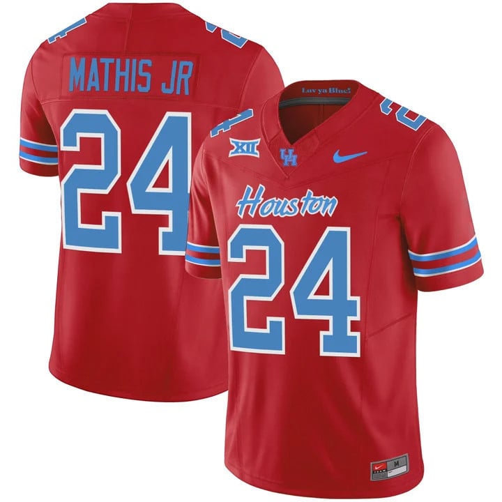 Youth's Houston Cougars 2023 Oilers Inspired Vapor Jersey - All Stitched
