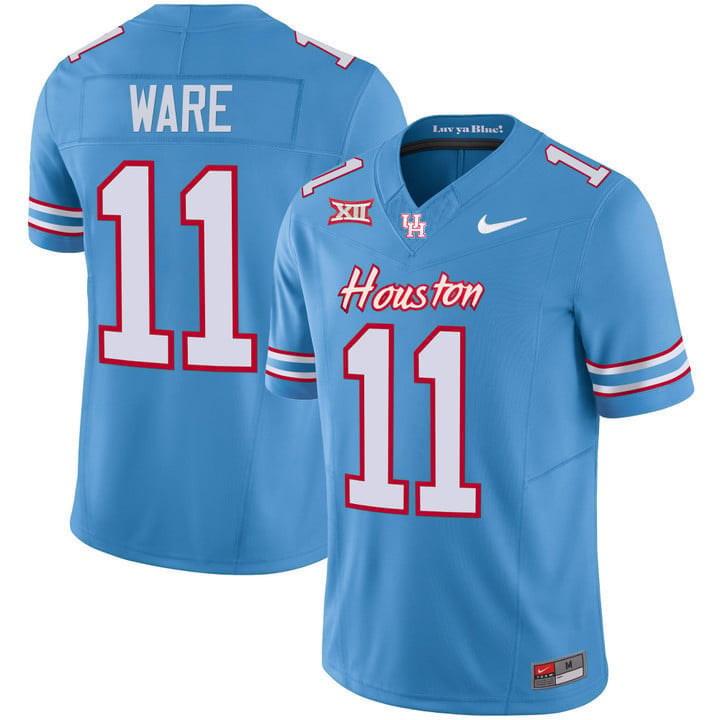 Youth's Houston Cougars 2023 Oilers Inspired Vapor Jersey - All Stitched