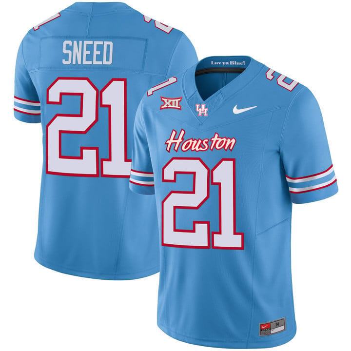 Youth's Houston Cougars 2023 Oilers Inspired Vapor Jersey - All Stitched