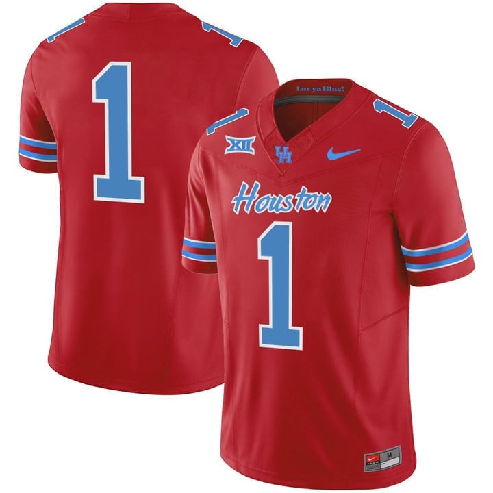 Youth's Houston Cougars 2023 Oilers Inspired Vapor Jersey - All Stitched