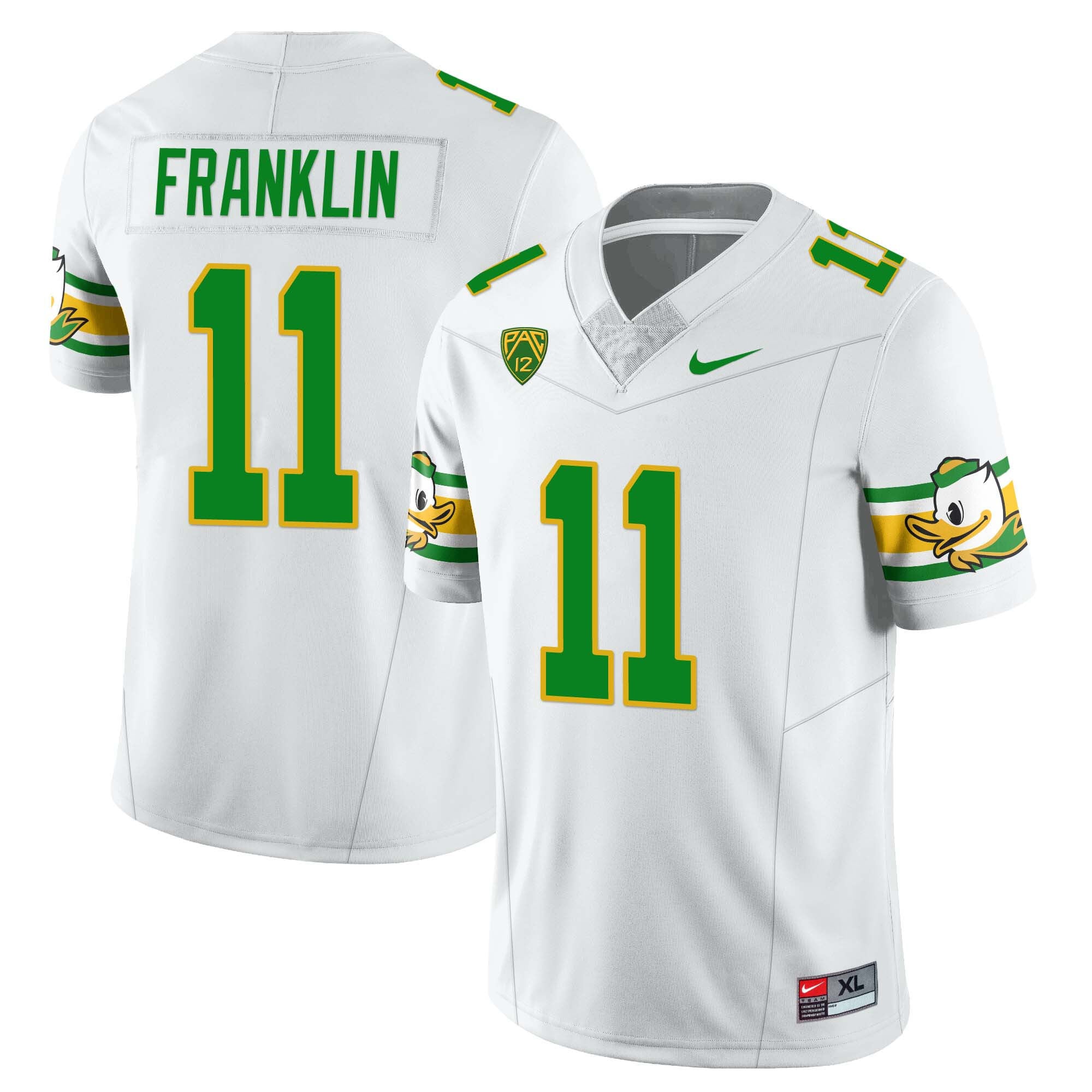 Womenâs Oregon Ducks âMighty Oregonâ Throwback Football Jersey â All Stitched