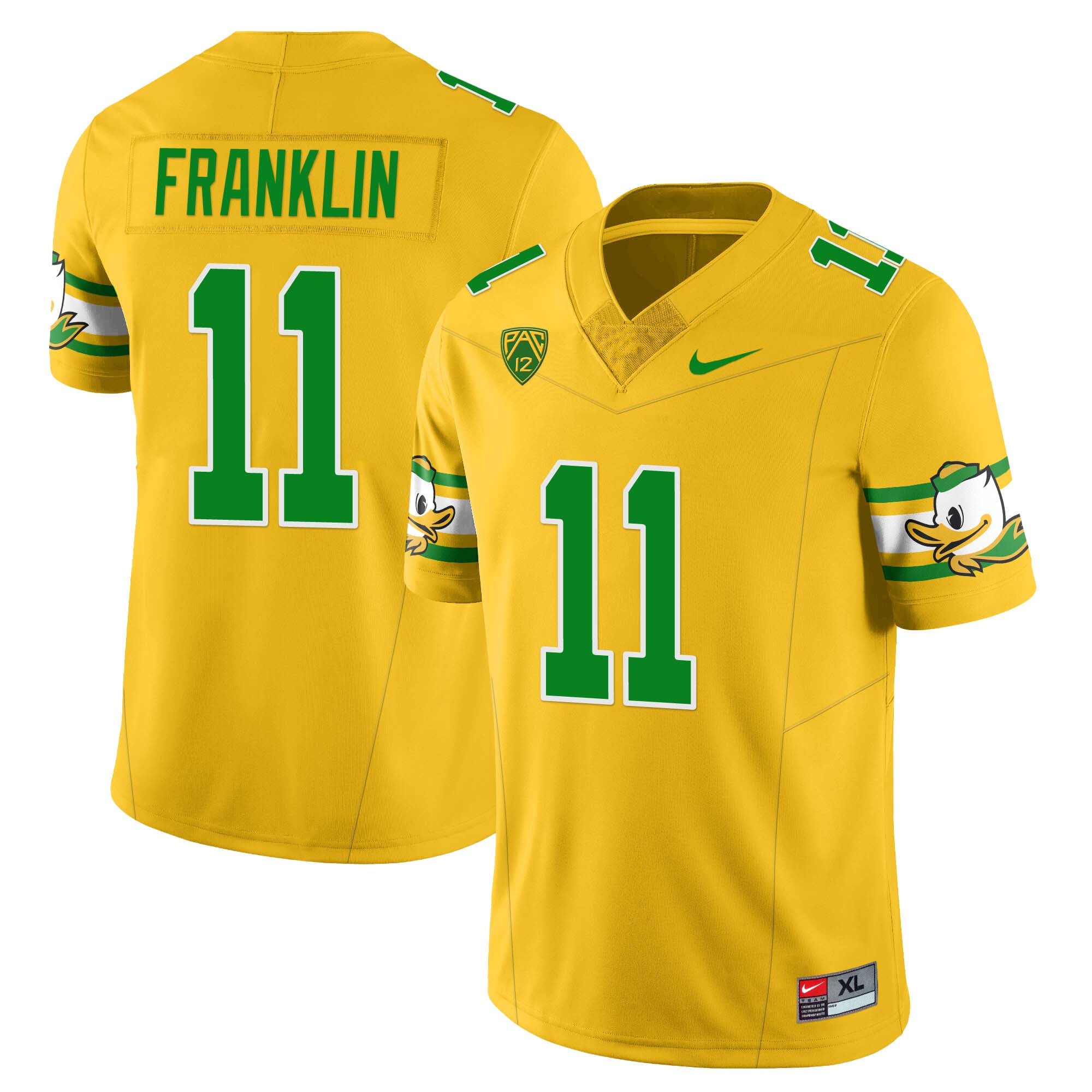 Womenâs Oregon Ducks âMighty Oregonâ Throwback Football Jersey â All Stitched