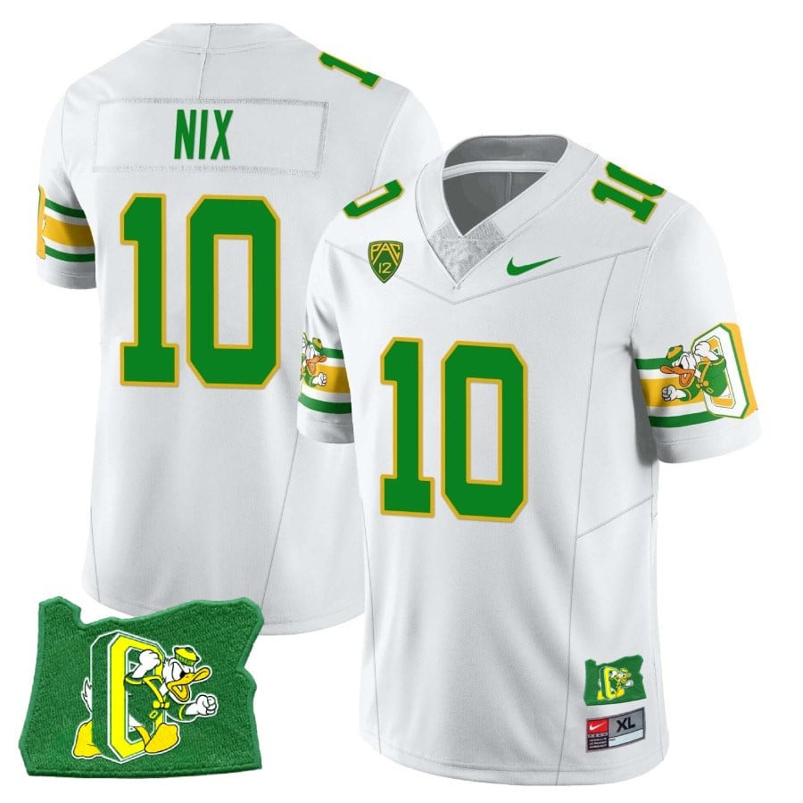 Womenâs Oregon Ducks âMighty Oregonâ Throwback Football Stitched Jersey â Oregon State