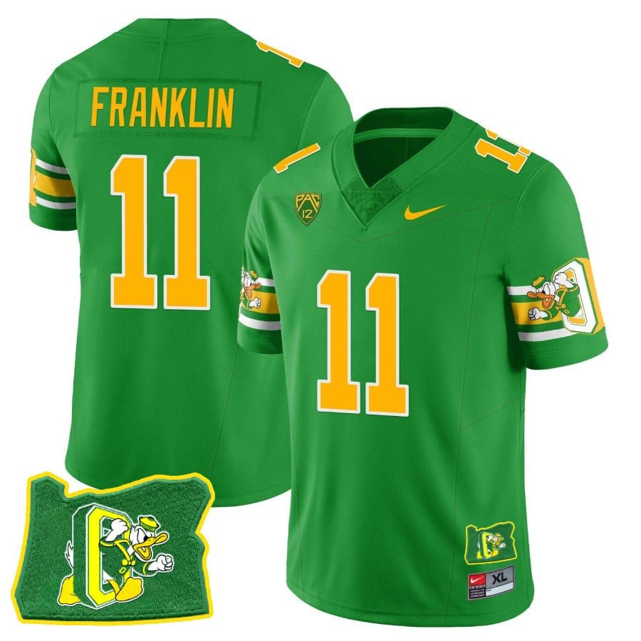 Womenâs Oregon Ducks âMighty Oregonâ Throwback Football Stitched Jersey â Oregon State
