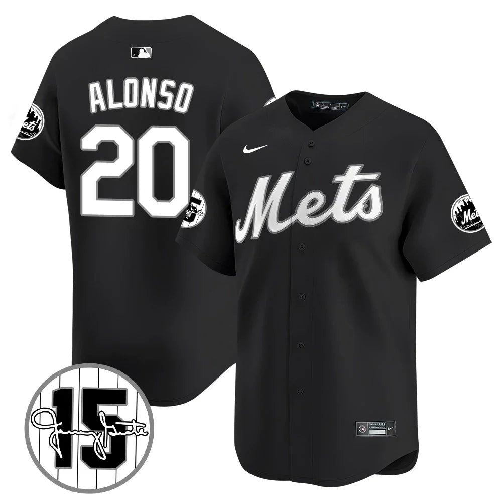 New York Mets Jerry Grote Patch Vapor Premier Limited V1 Jersey – All Stitched