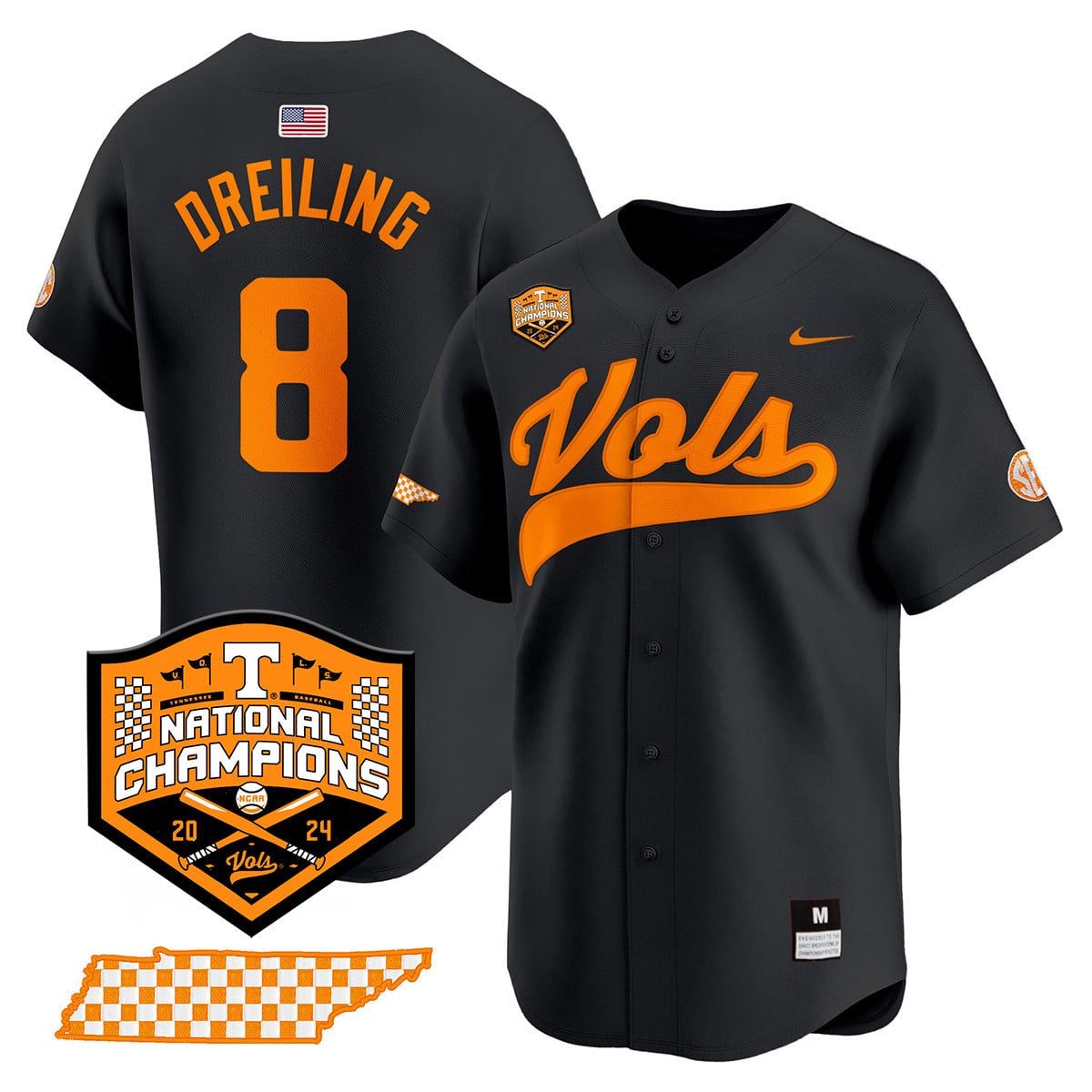 Women's Tennessee Volunteers 2024 National Champions Vapor Premier Limited Jersey - All Stitched