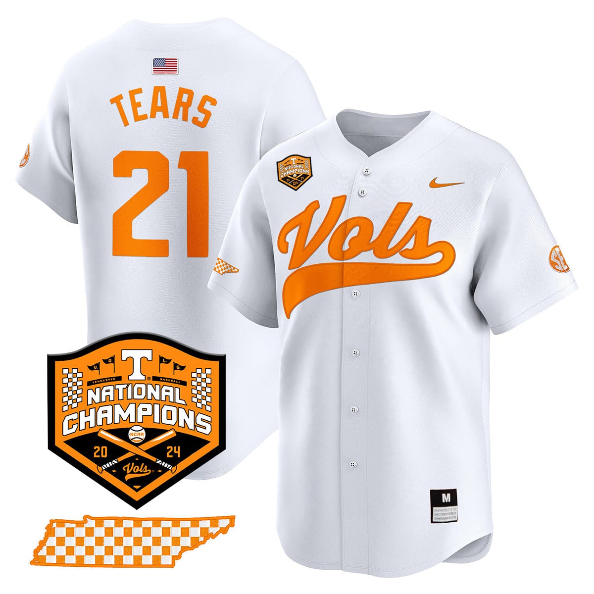 Women's Tennessee Volunteers 2024 National Champions Vapor Premier Limited Jersey - All Stitched
