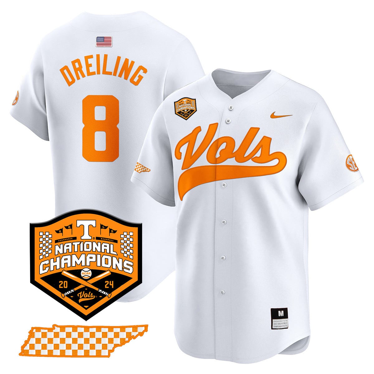 Women's Tennessee Volunteers 2024 National Champions Vapor Premier Limited Jersey - All Stitched