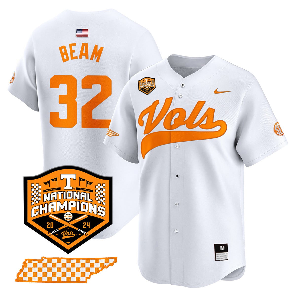 Women's Tennessee Volunteers 2024 National Champions Vapor Premier Limited Jersey - All Stitched