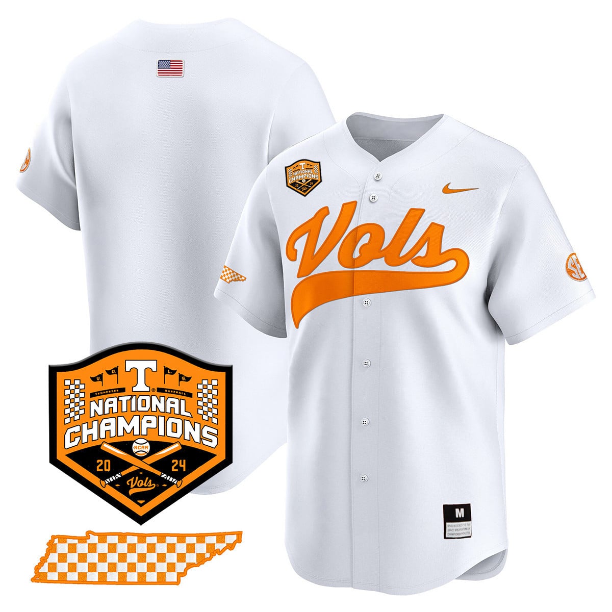 Women's Tennessee Volunteers 2024 National Champions Vapor Premier Limited Jersey - All Stitched