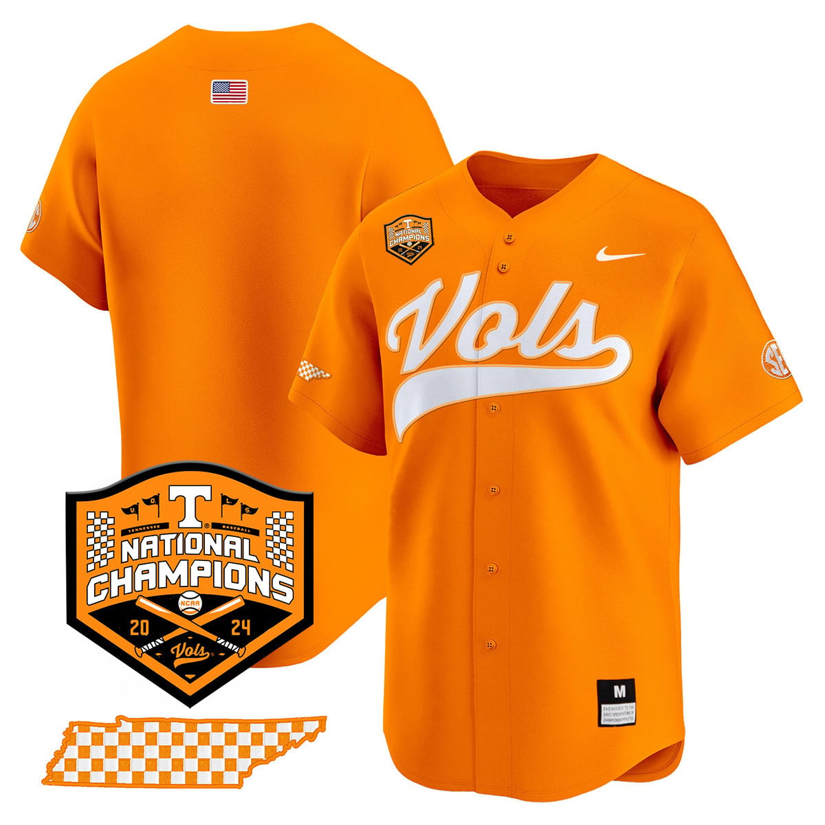 Women's Tennessee Volunteers 2024 National Champions Vapor Premier Limited Jersey - All Stitched