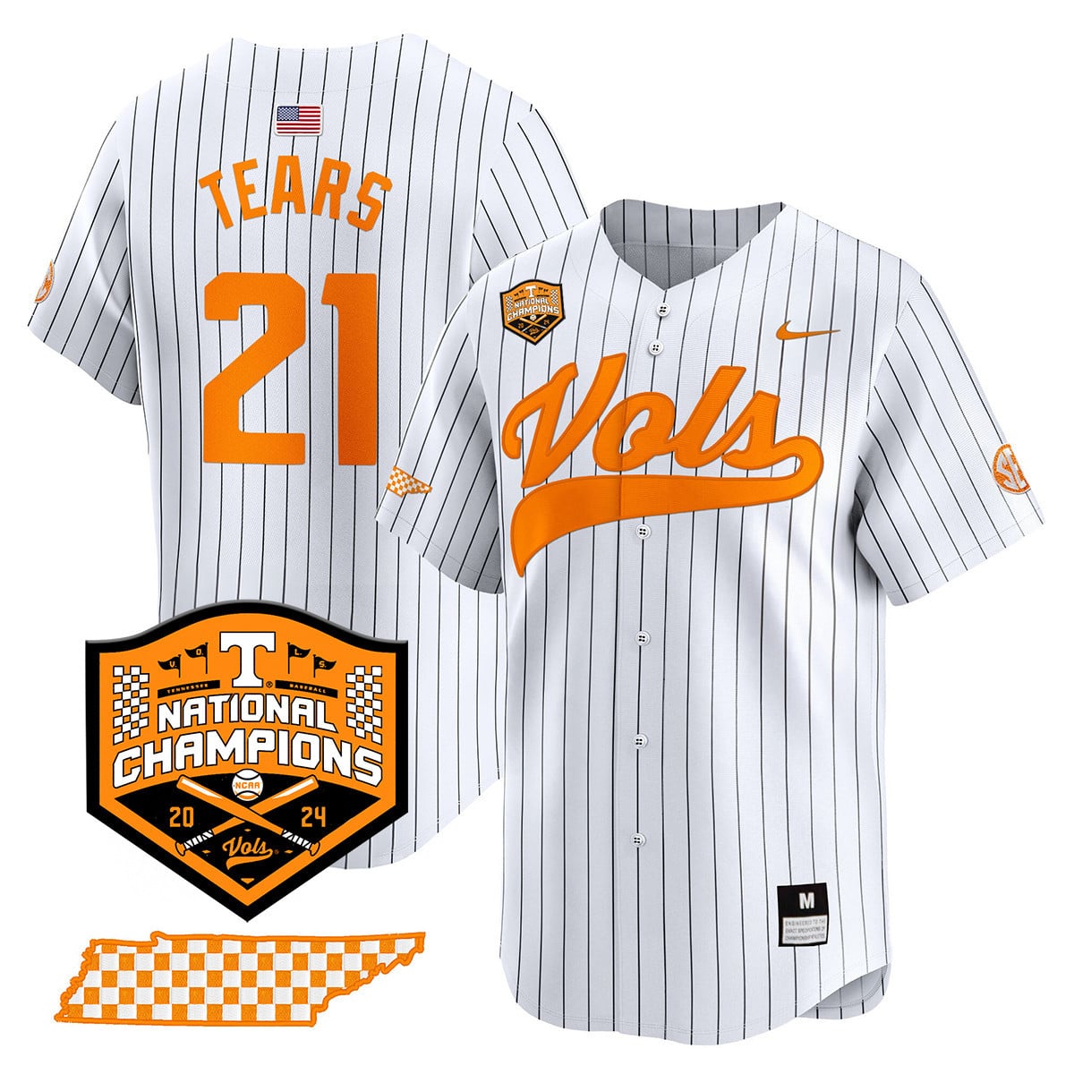 Women's Tennessee Volunteers 2024 National Champions Vapor Premier Limited Jersey - All Stitched