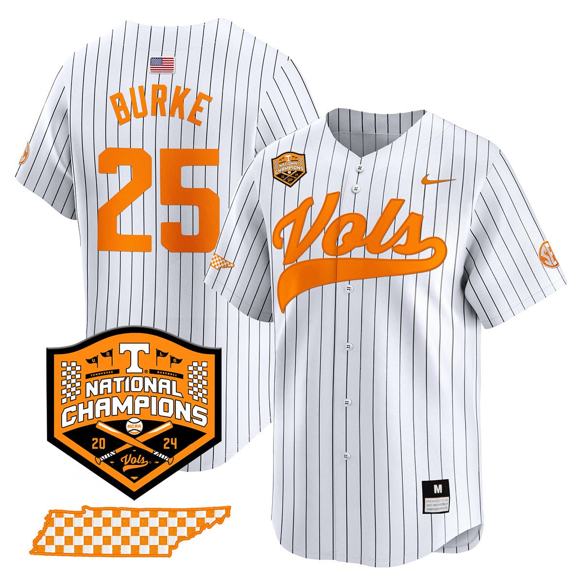 Women's Tennessee Volunteers 2024 National Champions Vapor Premier Limited Jersey - All Stitched