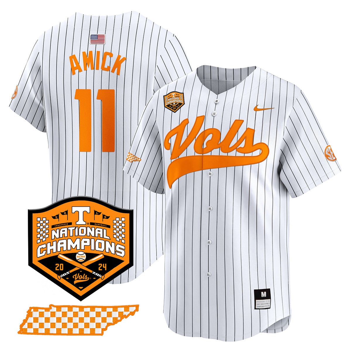 Women's Tennessee Volunteers 2024 National Champions Vapor Premier Limited Jersey - All Stitched
