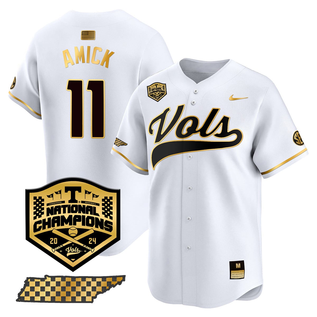 Women's Tennessee Volunteers 2024 National Champions Vapor Premier Limited Jersey - All Stitched