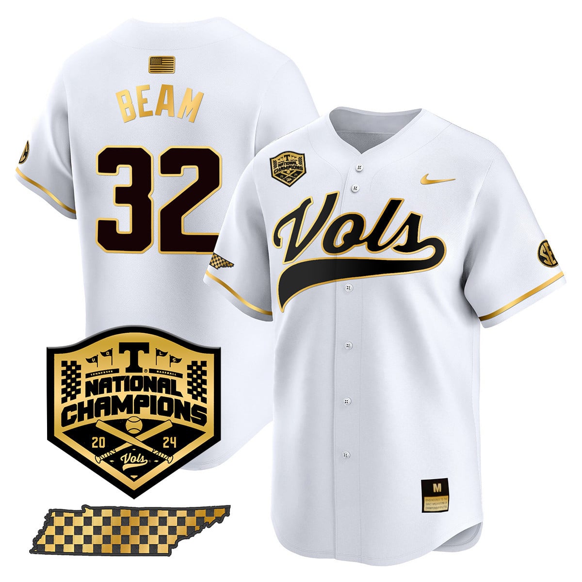 Women's Tennessee Volunteers 2024 National Champions Vapor Premier Limited Jersey - All Stitched