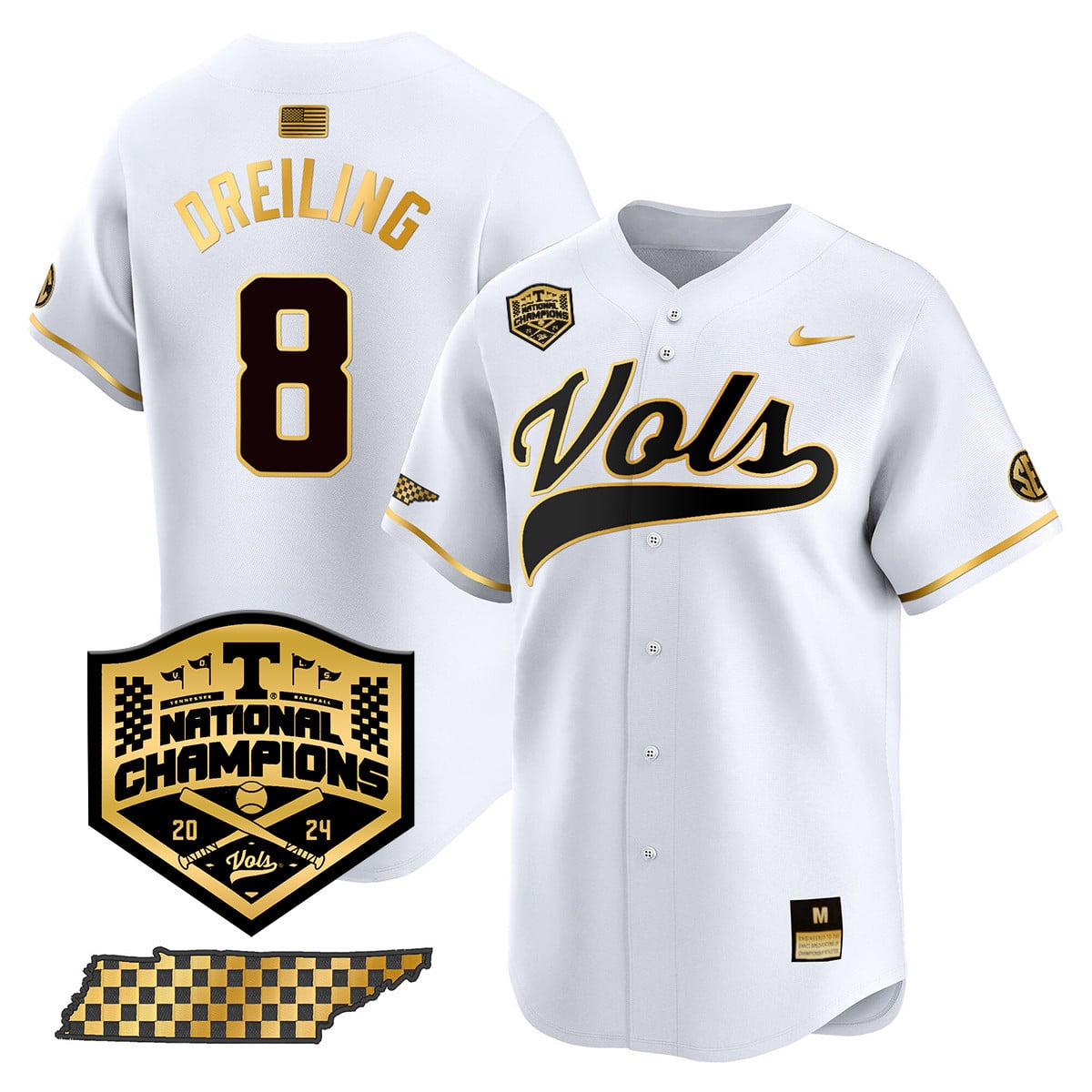 Women's Tennessee Volunteers 2024 National Champions Vapor Premier Limited Jersey - All Stitched