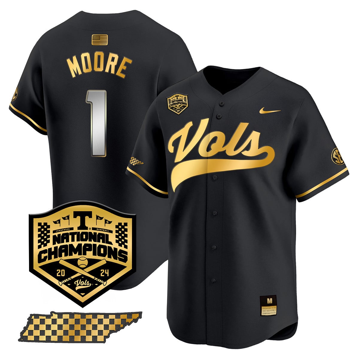 Women's Tennessee Volunteers 2024 National Champions Vapor Premier Limited Jersey - All Stitched