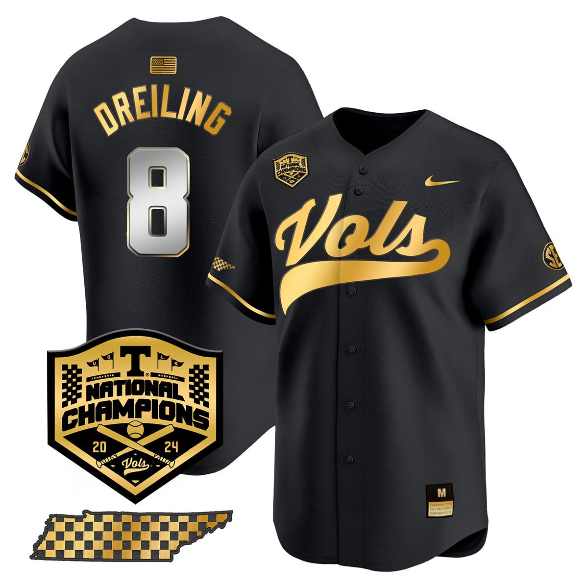Women's Tennessee Volunteers 2024 National Champions Vapor Premier Limited Jersey - All Stitched