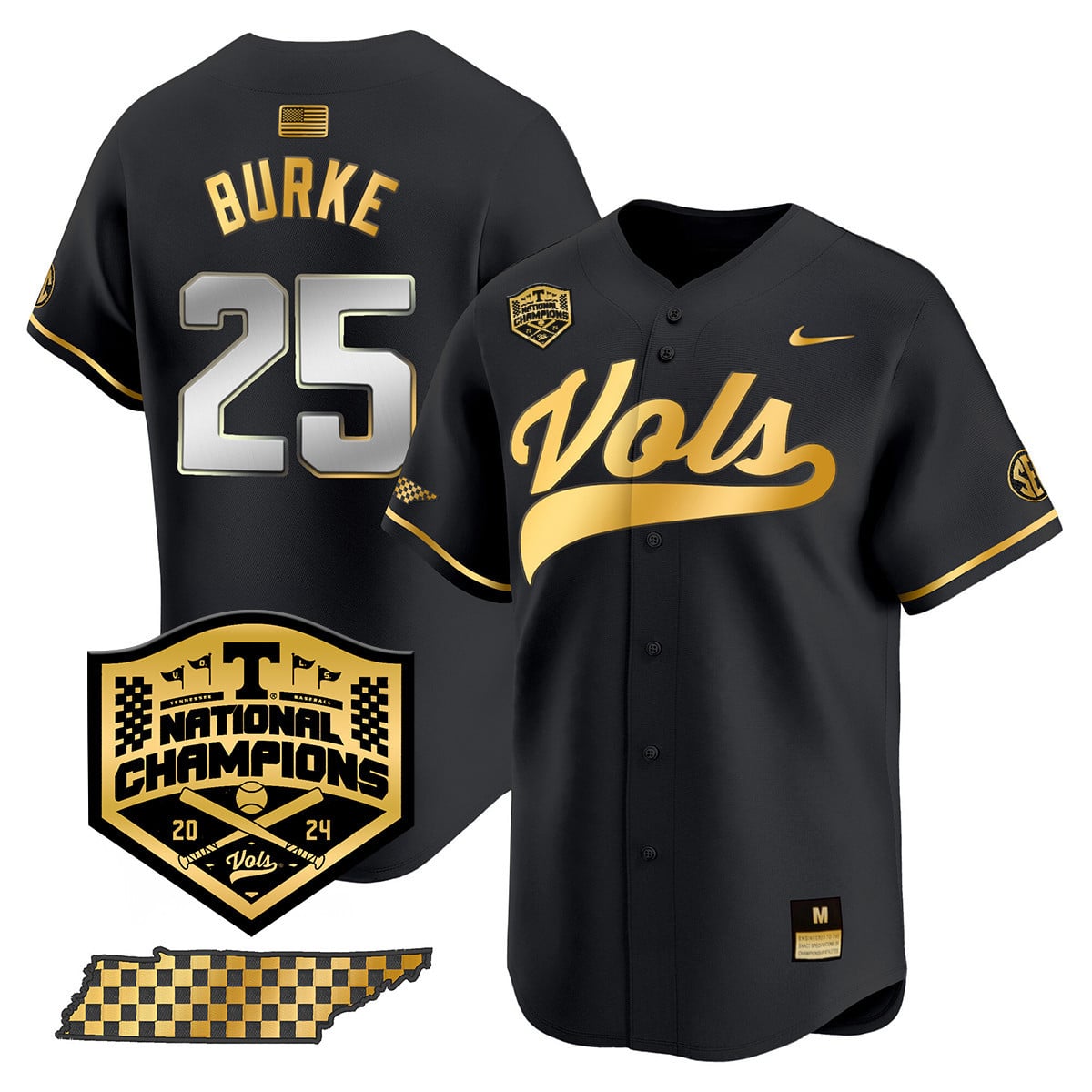 Women's Tennessee Volunteers 2024 National Champions Vapor Premier Limited Jersey - All Stitched