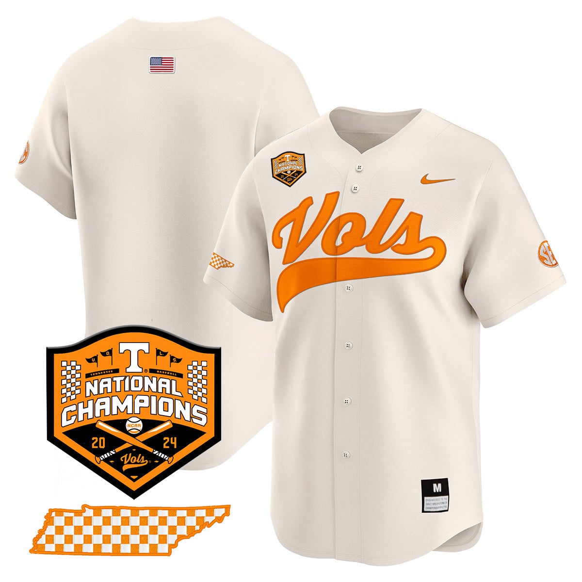Women's Tennessee Volunteers 2024 National Champions Vapor Premier Limited Jersey - All Stitched