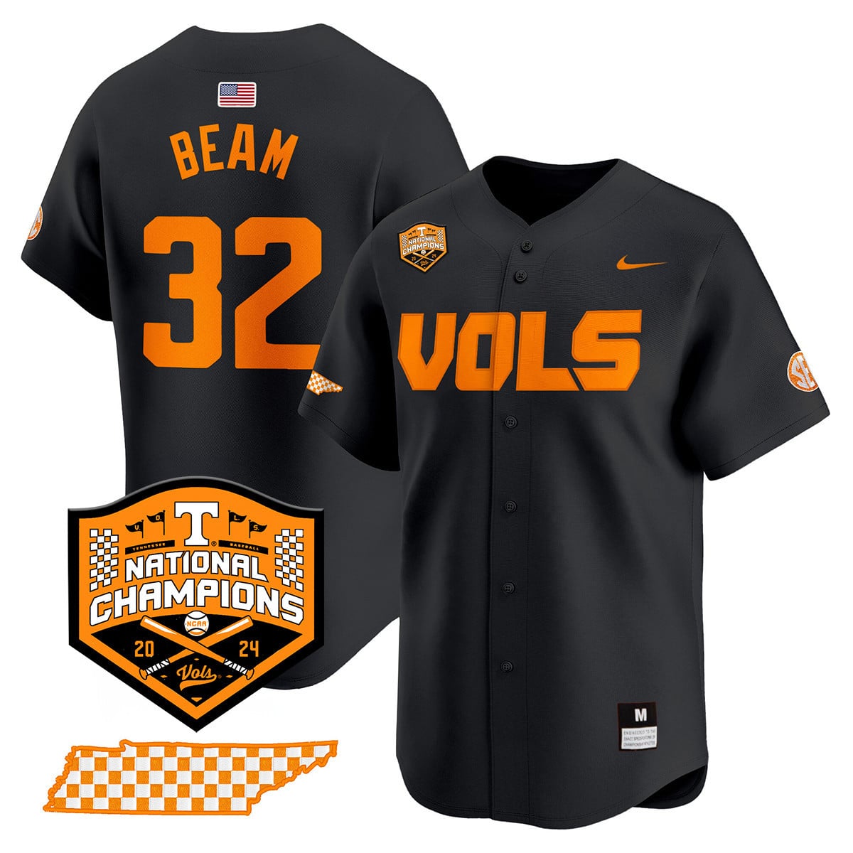 Women's Tennessee Volunteers 2024 National Champions Vapor Premier Limited Jersey V1 - All Stitched