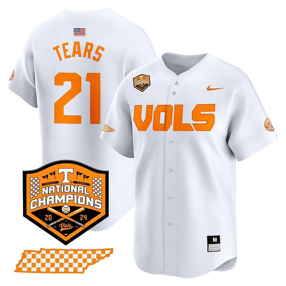 Women's Tennessee Volunteers 2024 National Champions Vapor Premier Limited Jersey V1 - All Stitched