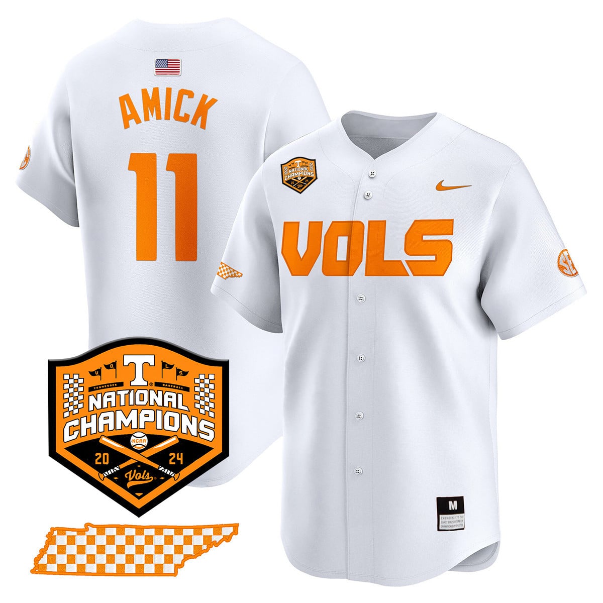 Women's Tennessee Volunteers 2024 National Champions Vapor Premier Limited Jersey V1 - All Stitched