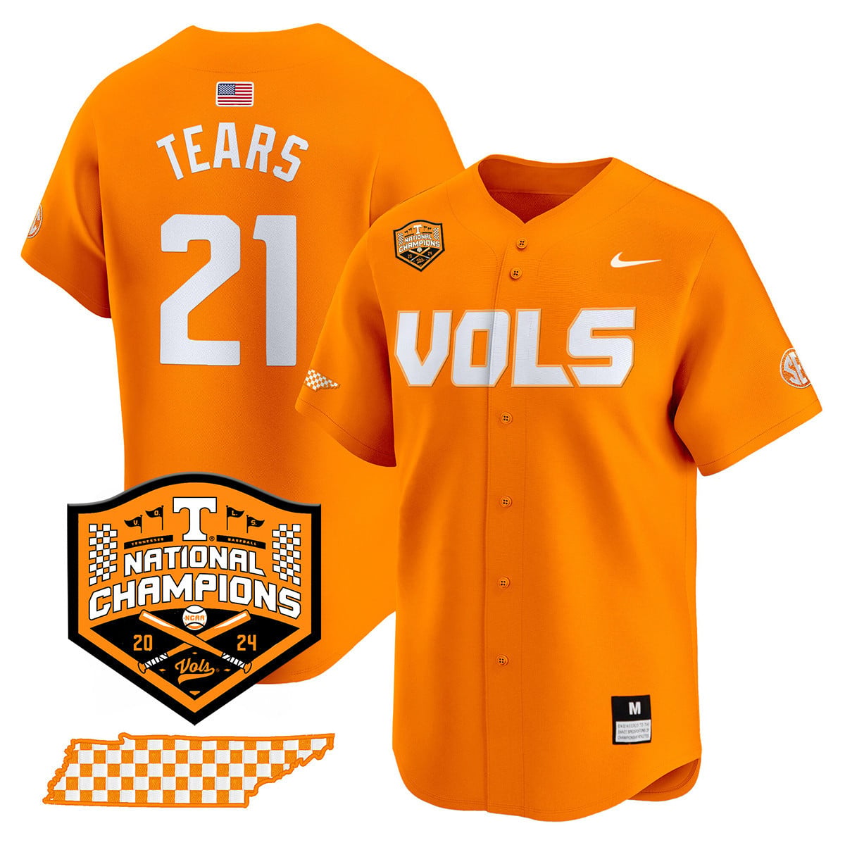 Women's Tennessee Volunteers 2024 National Champions Vapor Premier Limited Jersey V1 - All Stitched