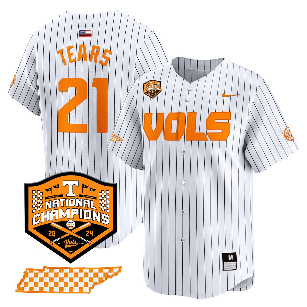 Women's Tennessee Volunteers 2024 National Champions Vapor Premier Limited Jersey V1 - All Stitched