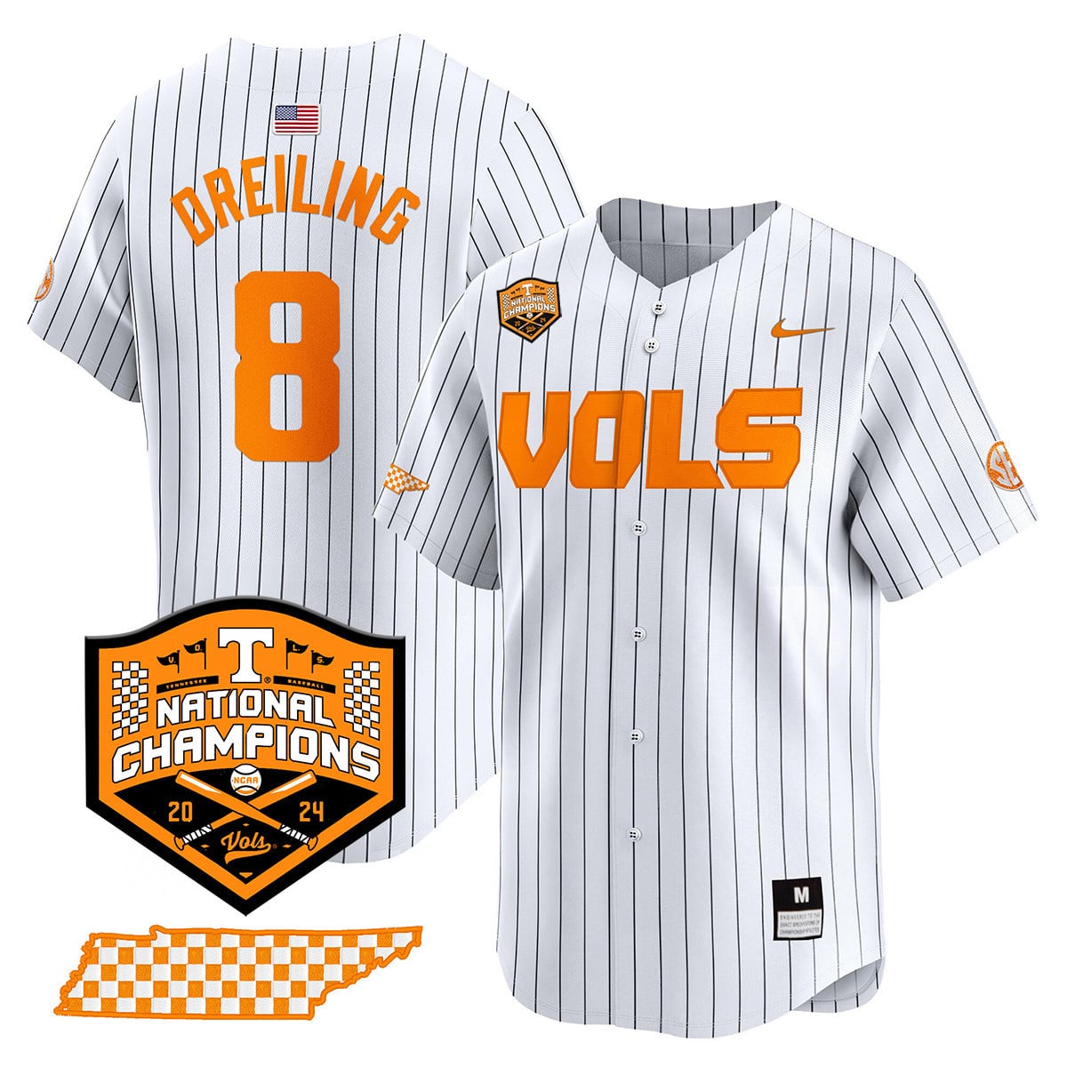 Women's Tennessee Volunteers 2024 National Champions Vapor Premier Limited Jersey V1 - All Stitched