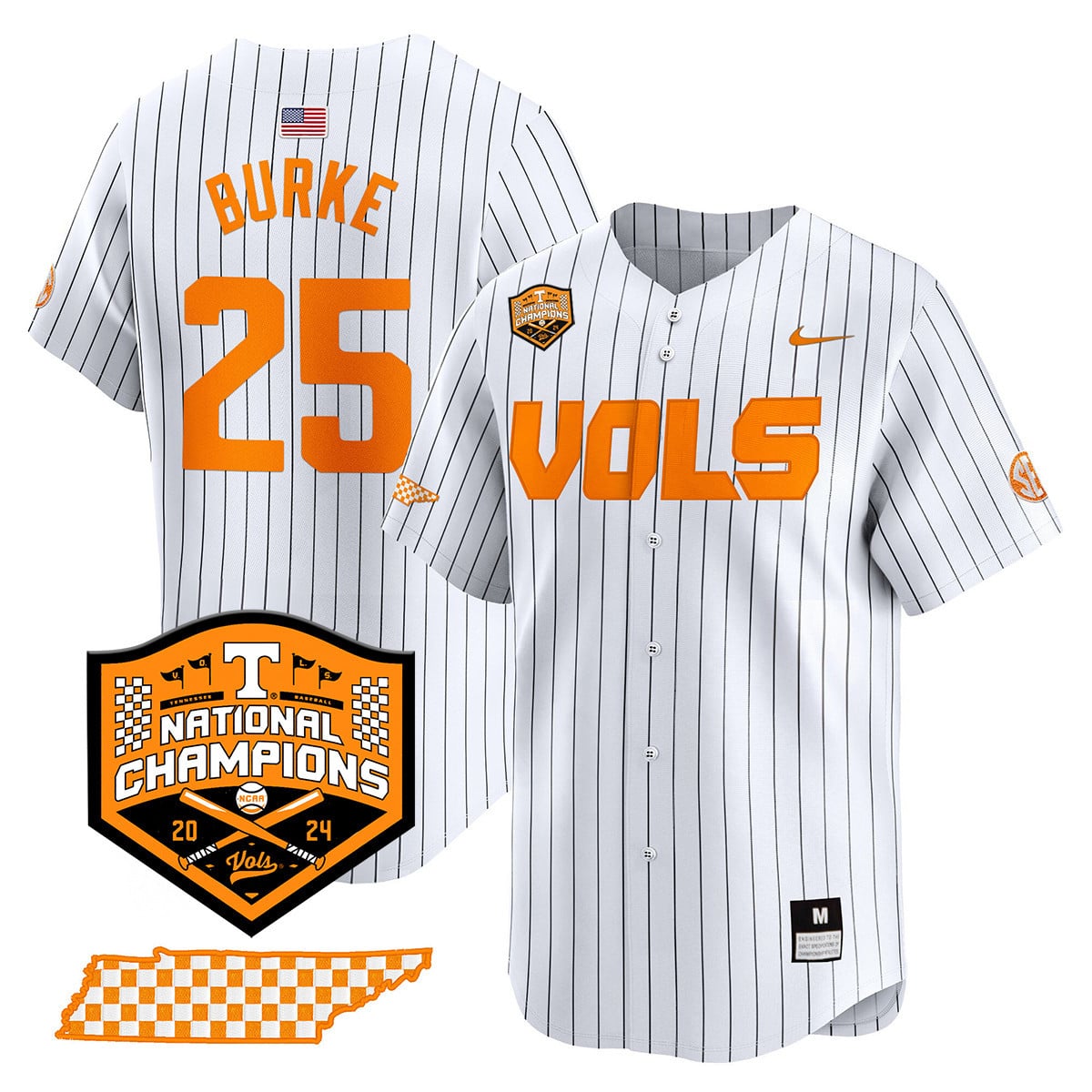 Women's Tennessee Volunteers 2024 National Champions Vapor Premier Limited Jersey V1 - All Stitched