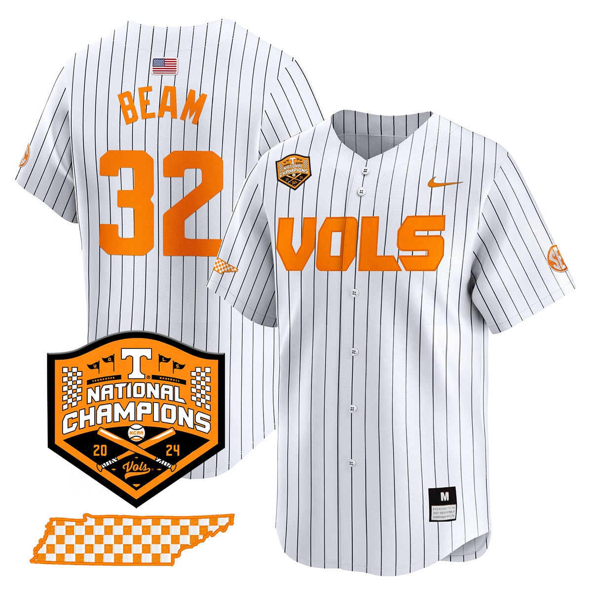 Women's Tennessee Volunteers 2024 National Champions Vapor Premier Limited Jersey V1 - All Stitched