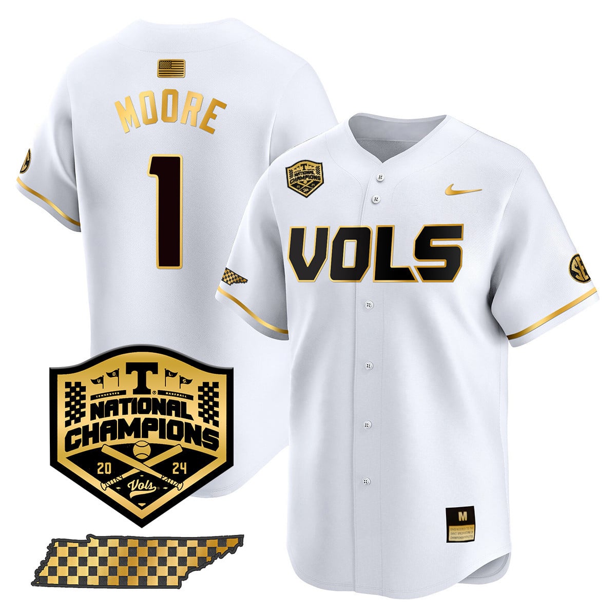 Women's Tennessee Volunteers 2024 National Champions Vapor Premier Limited Jersey V1 - All Stitched