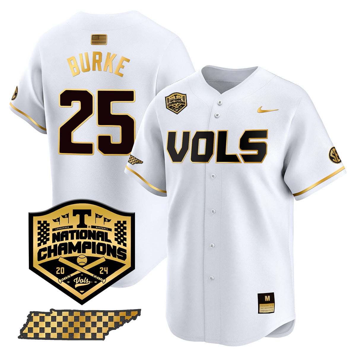 Women's Tennessee Volunteers 2024 National Champions Vapor Premier Limited Jersey V1 - All Stitched