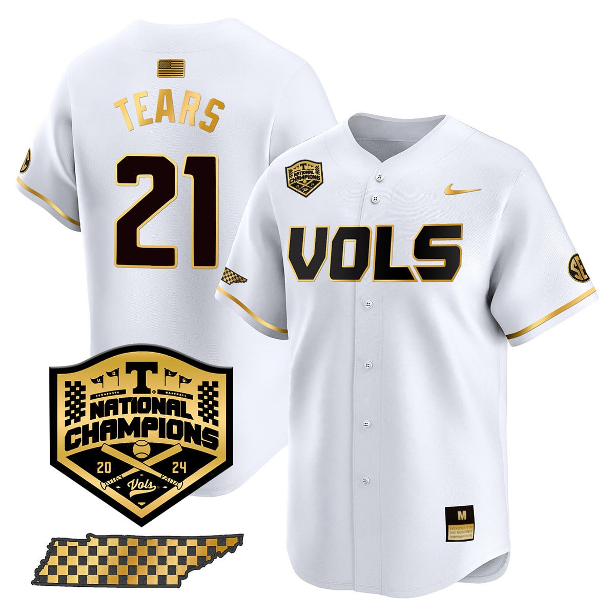 Women's Tennessee Volunteers 2024 National Champions Vapor Premier Limited Jersey V1 - All Stitched