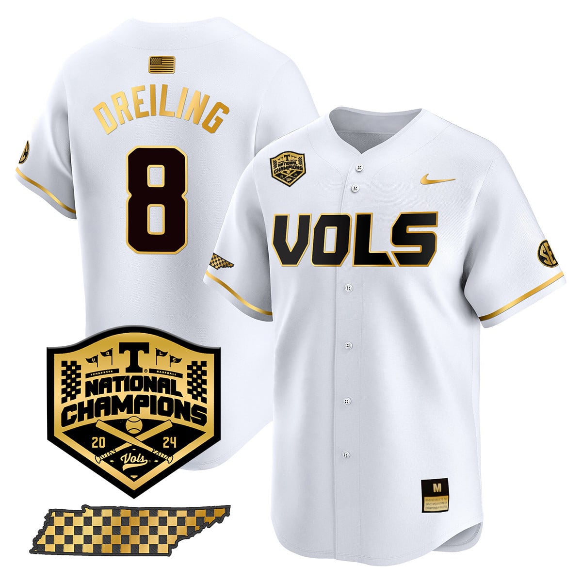 Women's Tennessee Volunteers 2024 National Champions Vapor Premier Limited Jersey V1 - All Stitched