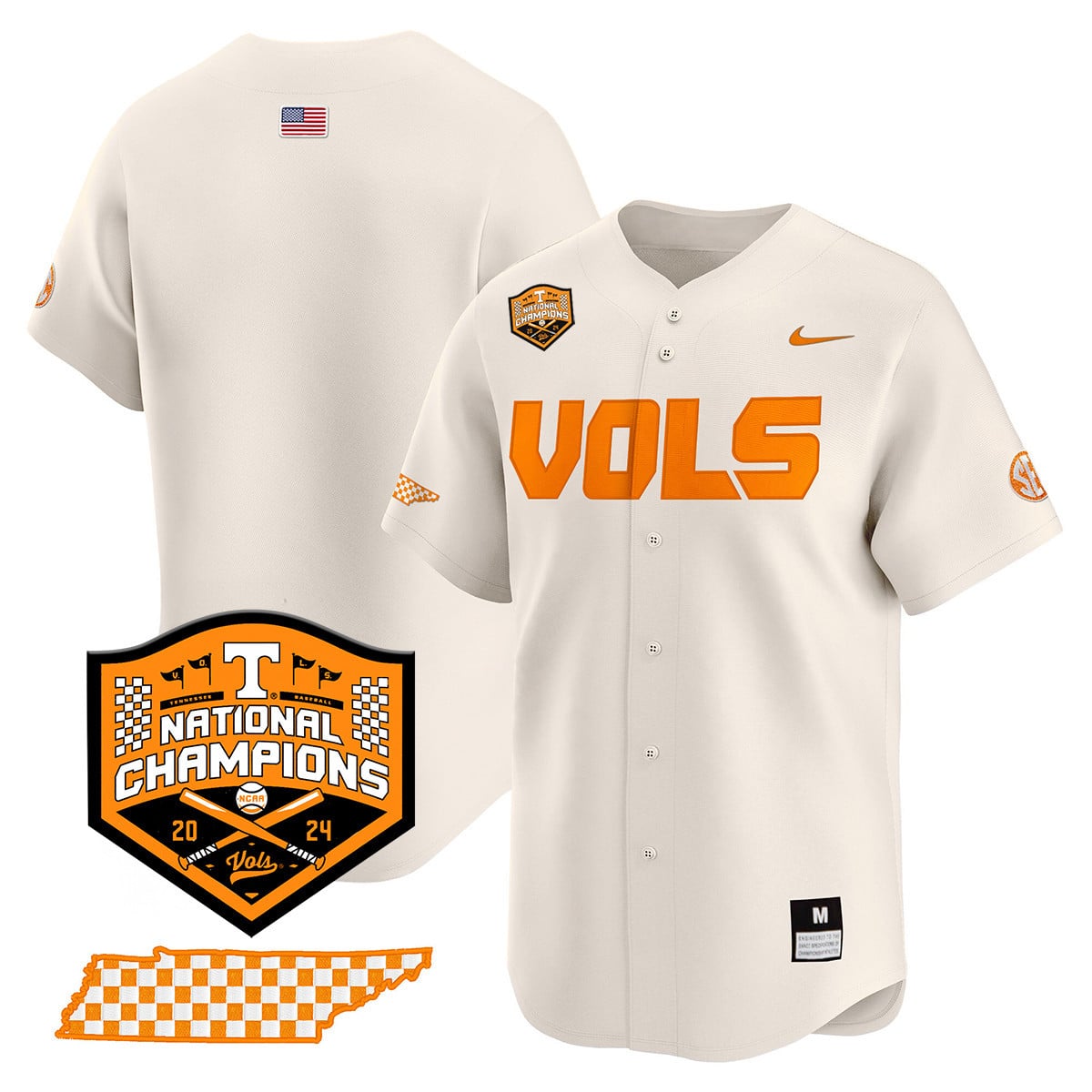Women's Tennessee Volunteers 2024 National Champions Vapor Premier Limited Jersey V1 - All Stitched