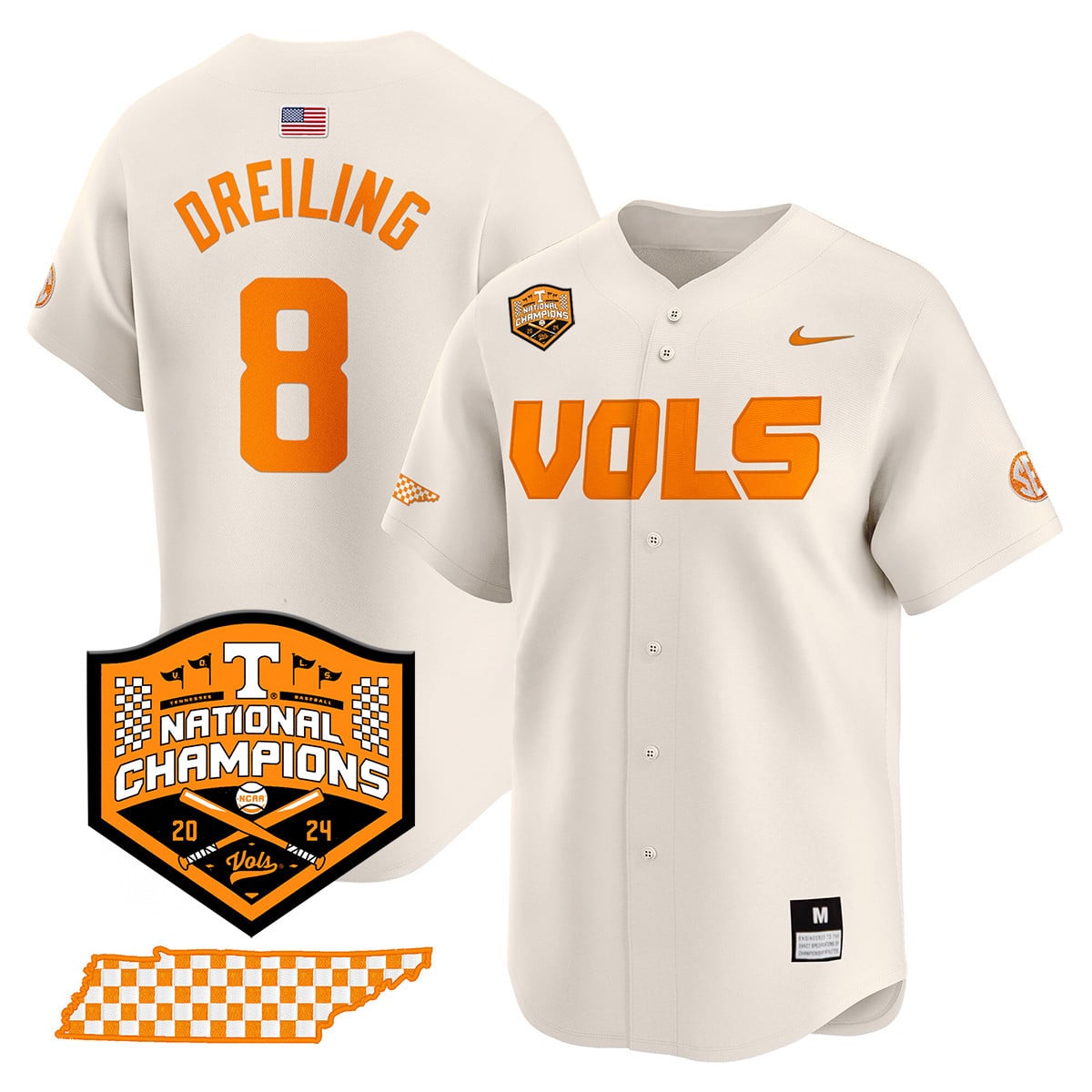 Women's Tennessee Volunteers 2024 National Champions Vapor Premier Limited Jersey V1 - All Stitched