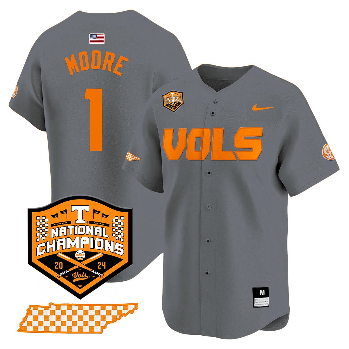 Women's Tennessee Volunteers 2024 National Champions Vapor Premier Limited Jersey V1 - All Stitched