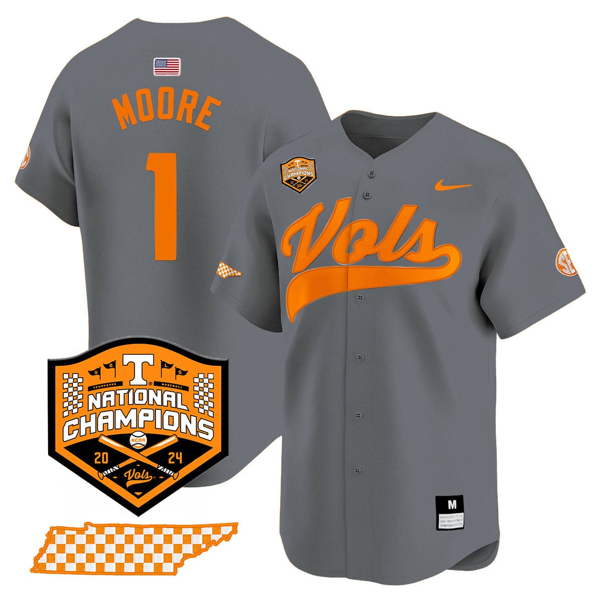 Women's Tennessee Volunteers 2024 National Champions Vapor Premier Limited Jersey - All Stitched