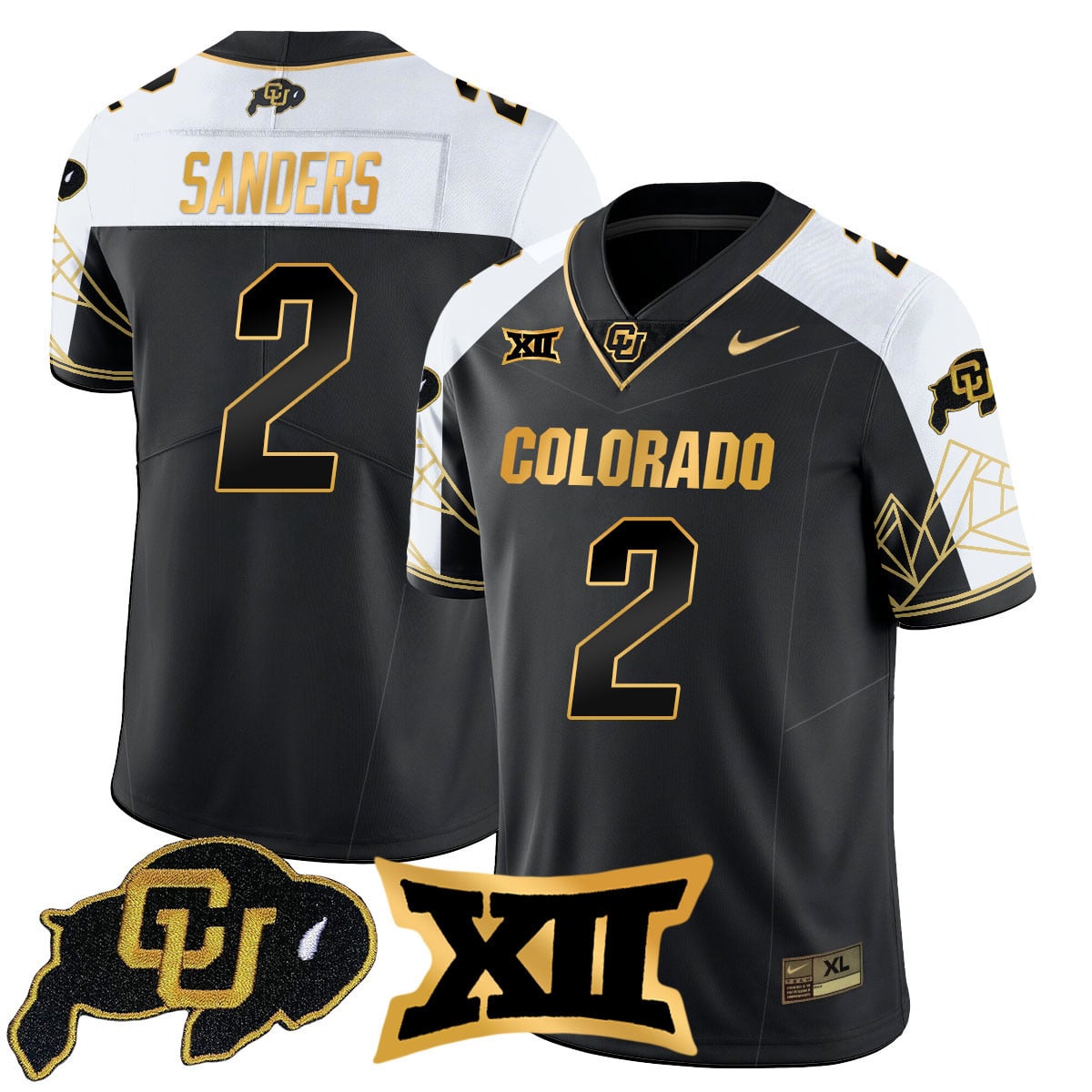 Women's Colorado Buffaloes 2024 Vapor Limited Gold Jersey N3 - All Stitched