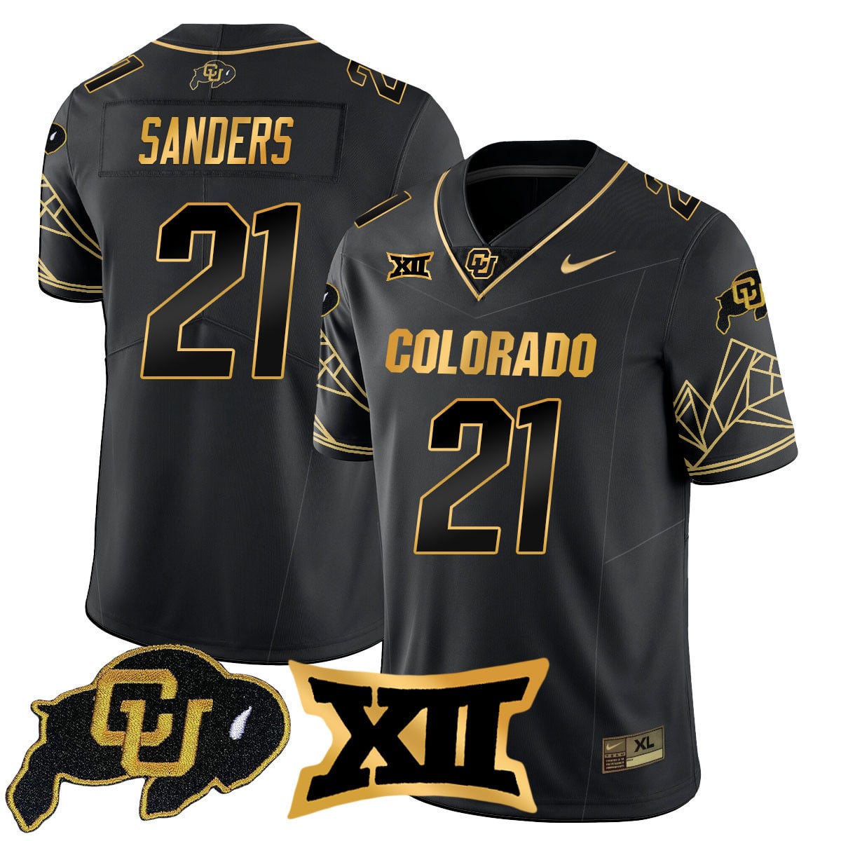 Women's Colorado Buffaloes 2024 Vapor Limited Gold Jersey N3 - All Stitched