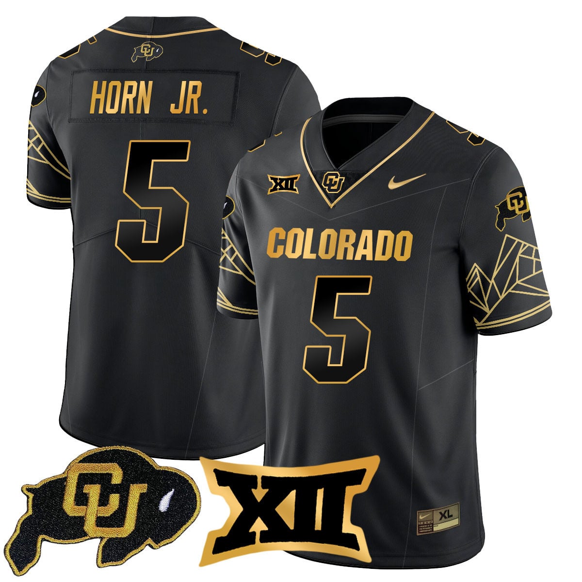 Women's Colorado Buffaloes 2024 Vapor Limited Gold Jersey N3 - All Stitched