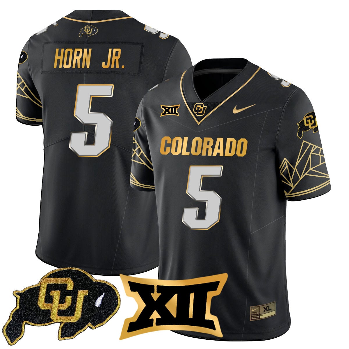Women's Colorado Buffaloes 2024 Vapor Limited Gold Jersey N3 - All Stitched