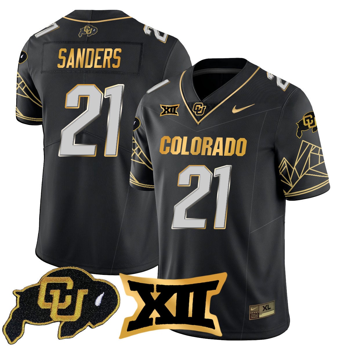 Women's Colorado Buffaloes 2024 Vapor Limited Gold Jersey N3 - All Stitched